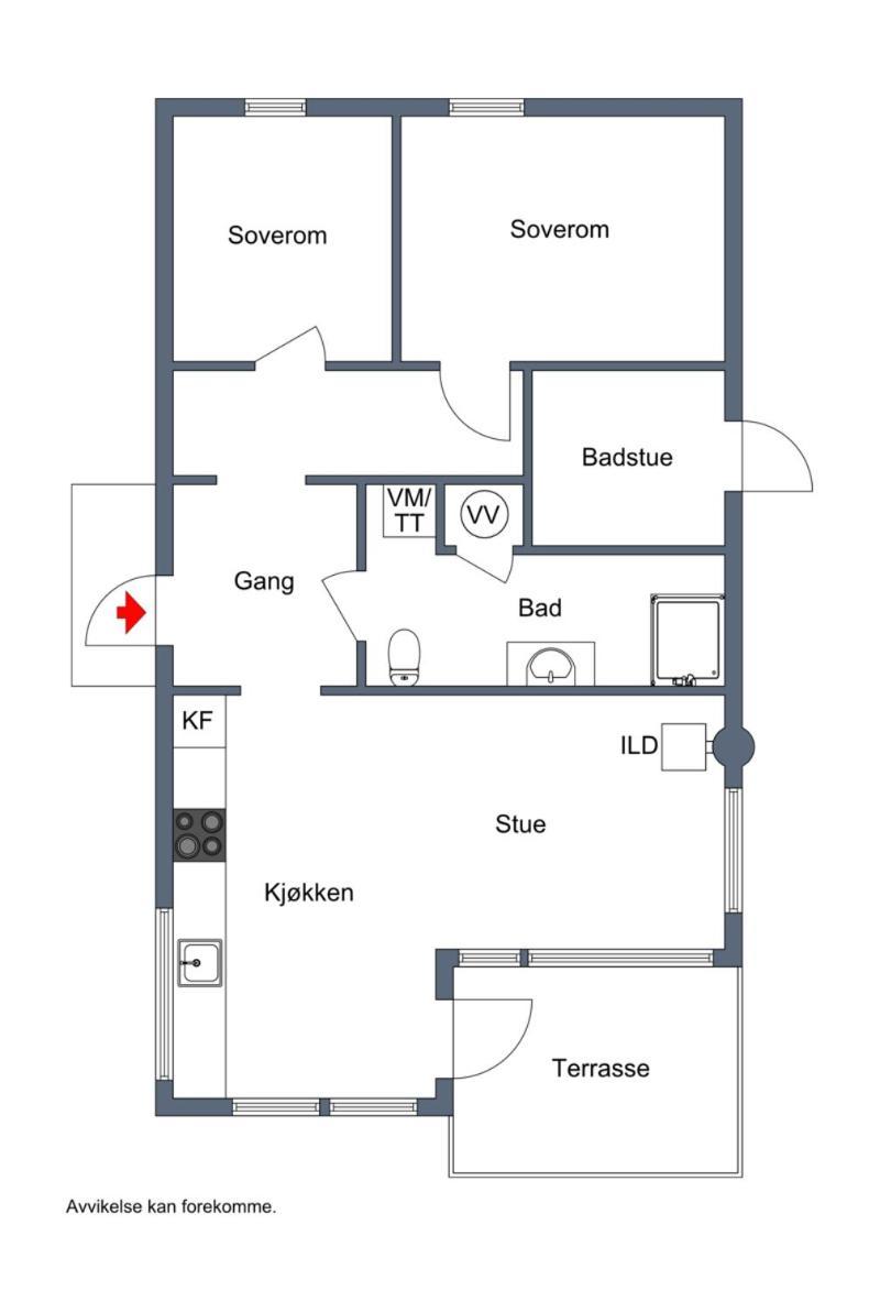Egersund Overnatting Tengsastranda Экстерьер фото